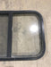 Used Black Radius Opening Window : 24 1/4" W x 17 3/4" H x 1 1/4" - Young Farts RV Parts