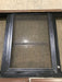 Used Black Radius Opening Window : 24 3/4" W x 15 3/4" H x 1 1/2" D - Young Farts RV Parts