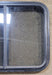 Used Black Radius Opening Window : 25 1/2" W x 20" H x 1 3/4" - Young Farts RV Parts