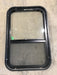Used Black Radius Opening Window : 27 3/4" W x 18" H x 1 3/4" - Young Farts RV Parts