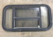 Used Black Radius Opening Window : 29 1/2" W x 14 1/2" H x 2" - Young Farts RV Parts