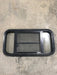 Used Black Radius Opening Window : 29 1/2" W x 14 1/2" H x 2" - Young Farts RV Parts