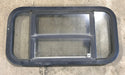 Used Black Radius Opening Window : 29 1/2" W x 14 1/2" H x 2" - Young Farts RV Parts