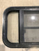 Used Black Radius Opening Window : 29 1/2" W x 14 1/2" H x 2" - Young Farts RV Parts