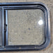 Used Black Radius Opening Window : 29 1/2" W x 14 3/4" H x 1 7/8" - Young Farts RV Parts