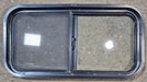 Used Black Radius Opening Window : 29 1/2" W x 14 3/4" H x 1 7/8" - Young Farts RV Parts