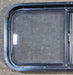Used Black Radius Opening Window : 29 1/2" W x 14 3/4" H x 1 7/8" - Young Farts RV Parts