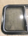Used Black Radius Opening Window : 29 1/2" W x 17 1/2" H x 2" - Young Farts RV Parts