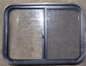 Used Black Radius Opening Window : 29 1/2" W x 21 1/2" H x 1 3/4" D - Young Farts RV Parts