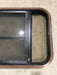 Used Black Radius Opening Window : 30 1/2" W x 18 3/4" H x 1 1/2" D - Young Farts RV Parts
