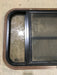 Used Black Radius Opening Window : 30 1/2" W x 18 3/4" H x 1 1/2" D - Young Farts RV Parts