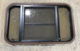 Used Black Radius Opening Window : 30 1/2" W x 18 3/4" H x 1 1/2" D - Young Farts RV Parts