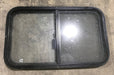 Used Black Radius Opening Window : 30 3/4" W X 18 1/2" H X 2" D - Young Farts RV Parts