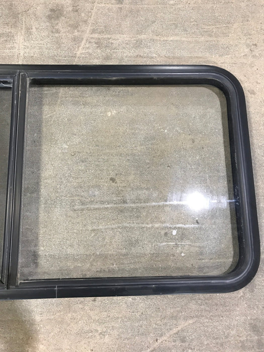 Used Black Radius Opening Window : 34 3/4" W x 23 1/4" H x 2" D