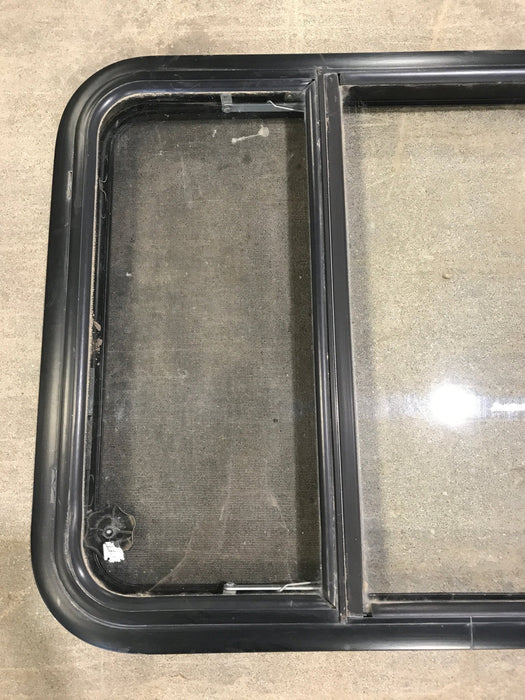 Used Black Radius Opening Window : 34 3/4" W x 23 1/4" H x 2" D