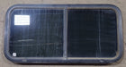Used Black Radius Opening Window : 35 1/2" W x 17 1/2" H x 1 7/8" D - Young Farts RV Parts