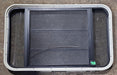 Used Black Radius Opening Window : 35 1/2" W x 21 3/4" H x 1 7/8" D - Young Farts RV Parts