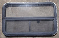 Used Black Radius Opening Window : 35 1/4" W x 21 1/4" H x 1 7/8" D - Young Farts RV Parts