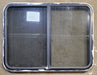 Used Black Radius Opening Window : 35 3/4" W x 26 3/4" H x 1 3/4" - Young Farts RV Parts