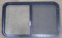 Used Black Radius Opening Window : 36 1/2" W x 21 3/4" H x 1 3/4" D - Young Farts RV Parts
