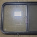 Used Black Radius Opening Window : 36 1/2" W x 22" H x 1 3/4" D - Young Farts RV Parts