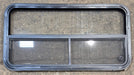 Used Black Radius Opening Window : 41 1/2" W x 21 1/2" H x 1 1/2" - Young Farts RV Parts