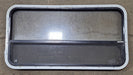 Used Black Radius Opening Window : 41 3/8" W x 21 5/8" H x 1 7/8" D - Young Farts RV Parts