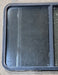 Used Black Radius Opening Window : 42 1/2" W x 34" H x 1 3/4" D - Young Farts RV Parts