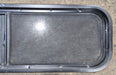 Used Black Radius Opening Window : 42 1/4" W x 11 3/4" H x 1 7/8" - Young Farts RV Parts