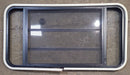 Used Black Radius Opening Window : 42 3/4" W x 23" H x 1 1/2" D - Young Farts RV Parts