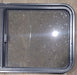 Used Black Radius Opening Window : 45 1/2" W x 21 1/2" H x 1 3/4" D - Young Farts RV Parts