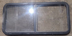 Used Black Radius Opening Window : 45 1/2" W x 21 1/2" H x 1 7/8" D - Young Farts RV Parts