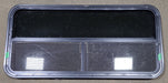 Used Black Radius Opening Window : 45 1/2" W X 21 3/8" H X 2" D - Young Farts RV Parts