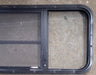 Used Black Radius Opening Window : 47 1/2" W x 17 1/2" H x 1 5/8" D - Young Farts RV Parts