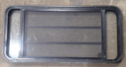 Used Black Radius Opening Window : 47 1/2" W x 22 1/4" H x 1 7/8" D - Young Farts RV Parts