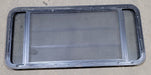 Used Black Radius Opening Window : 47 1/4" W X 21 1/4" H X 1 7/8" D - Young Farts RV Parts