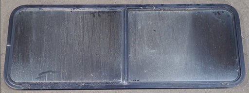 Used Black Radius Opening Window : 60 1/2" W x 21 3/4" H x 2" D - Young Farts RV Parts