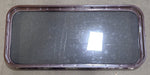 Used Brown Radius Non-Opening Window : 39 3/4" W X 17 7/8" H X 2" D - Young Farts RV Parts