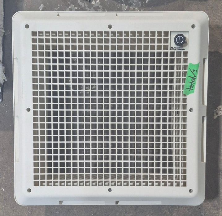 Used Carefree SUPERFAN Complete Fan Vent 14" X 14" 12V - Young Farts RV Parts