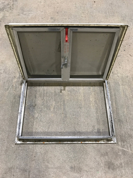 Used Complete Escape Hatch 22 1/2" x 15 1/2" - Young Farts RV Parts