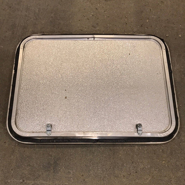 Used Corner Radius Cargo Door 23 3/4" W x 17 3/4" H x 3/4"D - Young Farts RV Parts