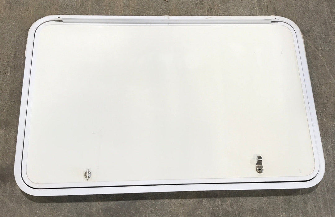Used Corner Radius Cargo Door 39 3/4" W x 25" H x 2" D - Young Farts RV Parts