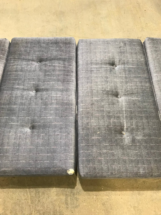 USED Dinette Cushion Set- 4 piece - 2 @ 39" X 25" X 4 1/2" D, 2 @ 39" X 12" X 4 1/2" D - Young Farts RV Parts