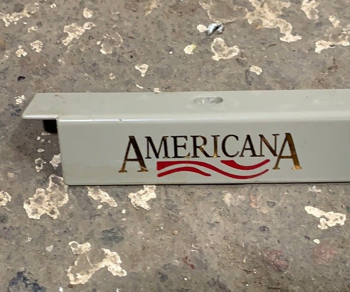 Used Dometic Fridge Door Panel Holder Deco Strip W/ Logo | 2932642040 - Young Farts RV Parts