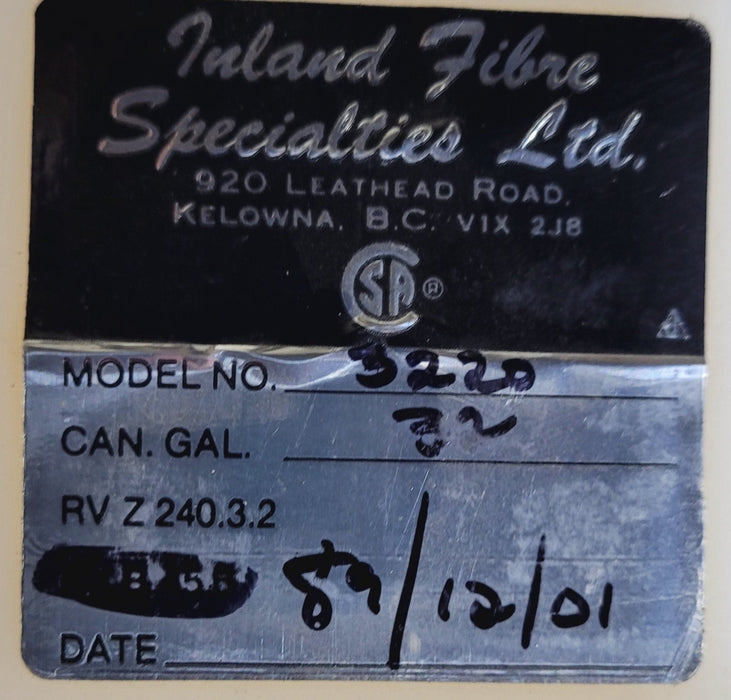 Used Fresh Water Tank 14” x 21 1/8” x 27 1/8” - Young Farts RV Parts