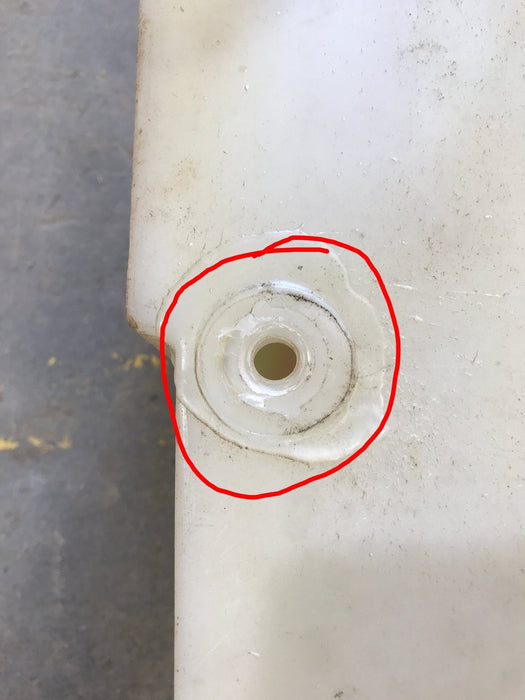 Used Fresh Water Tank 9 3/4” H x 14 1/4” W x 70 1/2” L - Young Farts RV Parts