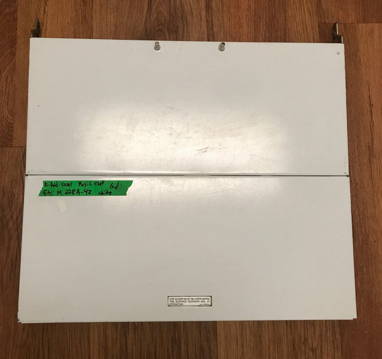 Used Magic Chef Bi - Fold Cover White - 22RA - 4Z - Young Farts RV Parts