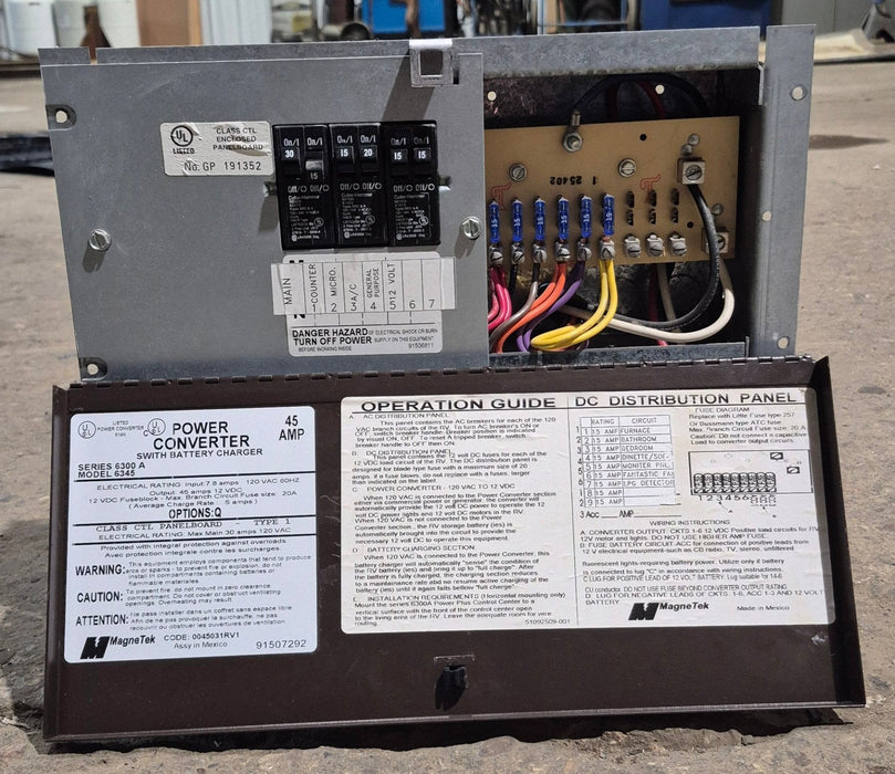Used MAGNETEK 45 AMP Converter Series 6300 A Model 6345