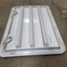 Used Norcold 621156 - Off White Air Intake Side Refrigerator Vent- HAS FRAME - Young Farts RV Parts