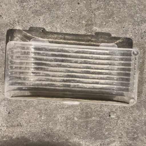 Used Porch Light Replacement Lens, Clear 5 1/4" X 2 1/4" - Young Farts RV Parts